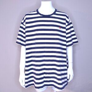 POLO RALPH LAUREN T-Shirt 3XB BLUE White Stripes RED PONY XXXL 4XL BIG & TALL RL
